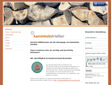 Tablet Screenshot of kaminholz-aachen.de
